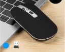 Mouse sem fios recarregável e fina para computador e portátil Ligação através de receptor USB 2,4 GHz e Bluetooth 5.1 Resolução 1600 DPI 2