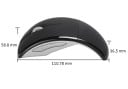 Mouse wireless pliabil pentru laptop și computer 2,4 GHz Receptor USB miniatural Sensibilitate 1200 DPI Indicator de baterie Alimentare 2x AAA 2
