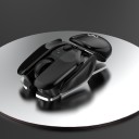 Mouse wireless ricaricabile per computer Design futuristico Batteria integrata da 500 mAh Risoluzione 1600 DPI Portata 10 m Ricevitore USB 2,4 1