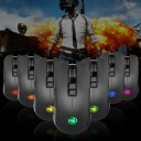 Mouse wireless ricaricabile per computer e notebook Risoluzione fino a 3600 DPI Batteria 750 mAh Retroilluminazione Ricevitore USB e adattatore USB-C 3