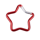 Mousqueton en forme d'étoile 4,8 x 4,8 cm Mousqueton en acier inoxydable 4