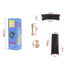 Mouthpiece 2.9 x 7.5 x 3.4 cm with opening + leather strap 8.5 x 9.6 x 2.8 cm Accessories for alto saxophone Quality leather and plastic 3