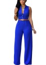 Mouwloze jumpsuit voor dames met riem 5