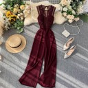 Mouwloze kanten jumpsuit voor dames 4