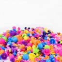 Mozaico com cogumelos coloridos para crianças 296 pcs Jogo criativo em plástico ABS Tabela com espaço de armazenamento e pega 29 x 21 x 3,5 cm 2