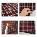 Mozaikové samolepicí dlaždice na zeď 10 ks 27 x 27 cm Voděodolné a tepelně odolné Lze stříhat nůžkami Obklad do koupelny i kuchyně 4