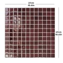 Mozaikové samolepicí dlaždice na zeď 10 ks 27 x 27 cm Voděodolné a tepelně odolné Lze stříhat nůžkami Obklad do koupelny i kuchyně 5