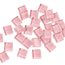 Mozaikové skleněné dlaždice 10 x 10 x 4 mm 50 ks Modrý lesk Čtvercové krystalové zrna Řemeslné potřeby Skleněné třpytivé kousky Dekorace 3