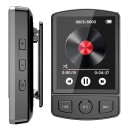 MP3-MP4-Player mit Clip, 64 GB, Hi-Fi, Bluetooth 5.0, Schwarz, Player mit Display, FM-Radio, E-Books, Aufnahme, Schrittzähler, 8 x 5,5 x 1,5 cm 1