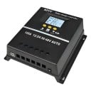 MPPT Solar Charge Controller 80A 12V 24V 36V 48V LCD Display Black for Solar Panel Battery and LED Lighting 6