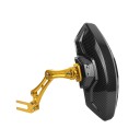 Μπροστινός φτερός μοτοσικλέτας 193 x 160 mm Πίσω φτερός Προστασία κατά της λάσπης και των ρύπων για δρόμο και εκτός δρόμου Μαύρη εμφάνιση 16
