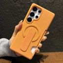 Műanyag tok Samsung Galaxy S24-hez kártyatartóval Szilikon csúsztatható ujjfogó Támogatja a mágneses töltést 7
