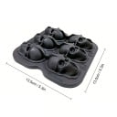 Mucegai de gheață din silicon 3D craniu 6 buc mucegai flexibil pentru congelator cuburi de gheață decorative cu cap de craniu horror 2