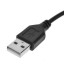 Mufă de 2,5 mm / cablu de încărcare USB 3