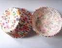 Muffin- und Cupcake-Förmchen 50 Stück Gewellte Förmchen mit dekorativem Muster aus Lebensmittelpapier 5 x 3 cm Zum Backen und Servieren 7