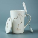 Mug avec le signe du zodiaque avec cuillère et couvercle 12