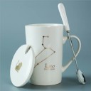 Mug avec le signe du zodiaque avec cuillère et couvercle 2