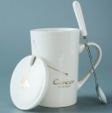 Mug avec le signe du zodiaque avec cuillère et couvercle 5
