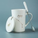Mug avec le signe du zodiaque avec cuillère et couvercle 8