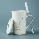 Mug avec le signe du zodiaque avec cuillère et couvercle 6