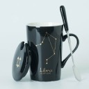 Mug avec le signe du zodiaque avec cuillère et couvercle 12
