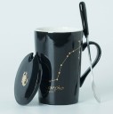 Mug avec le signe du zodiaque avec cuillère et couvercle 9