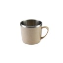 Mug en acier inoxydable avec anse 220 ml pour café thé maison bureau voyage réutilisable conception compacte 4