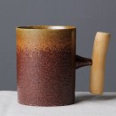 Mug en céramique avec anse en bois 2
