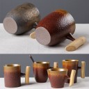 Mug en céramique avec anse en bois 5