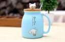 Mug en céramique avec couvercle et cuillère J2547 18