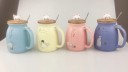 Mug en céramique avec couvercle et cuillère J2547 8