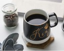 Mug en céramique avec cuillère roi et reine 4
