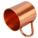 Mug en cuivre avec anse 8,2 x 9 cm en cuivre de couleur cuivrée pour boire du café, du thé et des boissons froides à la maison ou en voyage 3