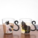 Mug en verre avec chat J1605 4