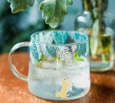 Mug en verre avec des animaux 4