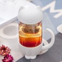 Mug en verre avec filtre en forme de chat 4