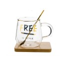 Mug en verre avec inscription 4