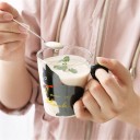 Mug en verre avec un chat 5