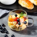 Mug en verre Bonjour 3