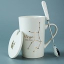 Mug with Zodiac Sign with Spoon and Lid 7
