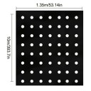 Mulčovací plachta na ochranu rostlin s předstříhanými otvory pro sázení rozměr 135 x 1000 cm černá proti plevelu na zeleninu a jahody 3
