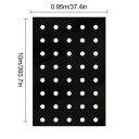 Mulčovací plachta na ochranu rostlin s předstříhanými otvory pro sázení rozměr 95 x 1000 cm černá proti plevelu na zeleninu a jahody 3