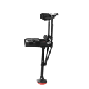 Muletas ergonómicas para la rodilla con manos libres Altura ajustable debajo de la rodilla 35-51 cm y encima de la rodilla 30,5-46 cm Negra para adultos y rehabilitación 2