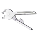 Multifunctional 6-in-1 Stainless Steel Key-Shaped Tool 7 x 1.9 cm Bottle Opener Screwdrivers Blade Micro Tool for Glasses on Keyring 1