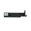 Multifunctional Dental Laboratory Ruler 110 x 35 mm Medical Alloy Accuracy ±0.05 mm Double-Sided Prosthetic Scale 1