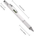Multifunctional Pen with Touch Tip, Ruler, Spirit Level, Screwdrivers and Ballpoint Pen 12