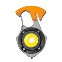 Multifunctional Rechargeable LED Torch 8.7 × 4.8 × 3 cm USB-C 500 lm Seatbelt Cutter Hammer Orange-Black Emergency Light 3