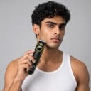 Multifunctionele 5-in-1 Trimmer voor Mannen Haartrimmer Baardtrimmer en Neustrimmer Scheerapparaat Wasbare Koppen Vermogen 5 W LED Display Zwart-Groen 6