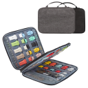 Multifunctionele dubbele organizer voor horlogebanden 31x23x3 cm reisetui met rits voor accessoires en banden 2