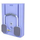 Multifunctionele fitnessmat voor oefeningen 106 × 41 × 7 cm met timer PP + ABS + schuim opvouwbare buik- en core-trainer 4